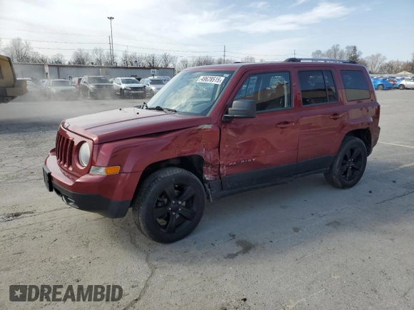 2012 Jeep Patriot Latitude with VIN 1C4NJRFB5CD696416, listed as a Copart auction lot 49628515 with 142,790 mi miles and Salvage Title. Bid and sale history available at carsss.com. Image 1.
