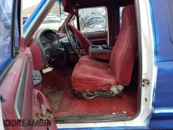 1995 Ford F-150 with VIN 1FTEX15HXSKA77214, listed as a Copart auction lot 60250174 with 0 mi miles and Salvage Title. Bid and sale history available at carsss.com. Image 7.