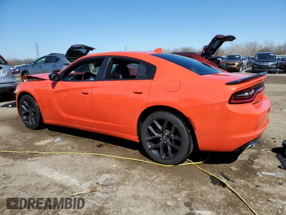 2020 Dodge Charger SXT with VIN 2C3CDXBG2LH200192, listed as a Copart auction lot 52321355 with 54,104 mi miles and Salvage Title. Bid and sale history available at carsss.com. Image 2.