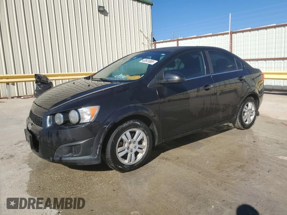 2013 Chevrolet Sonic LT with VIN 1G1JC5SB2D4145975, listed as a Copart auction lot 43541885 with 218,830 mi miles and Salvage Title. Bid and sale history available at DreamBid. Image 1.