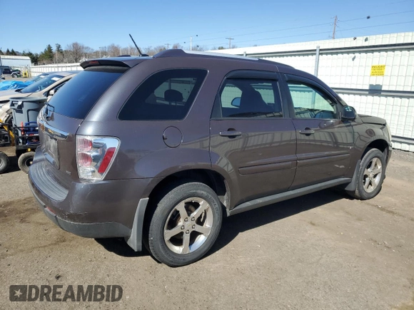2007 Chevrolet Equinox LT with VIN 2CNDL73F076039153, listed as a Copart auction lot 50693205 with 106,240 mi miles and Salvage Title. Bid and sale history available at carsss.com. Image 3.