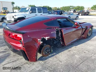 2017 Chevrolet Corvette Grand Sport 1LT with VIN 1G1YW2D76H5101460, listed as a IAAI auction lot 41987606 with 1 mi miles. Bid and sale history available at carsss.com. Image 4.