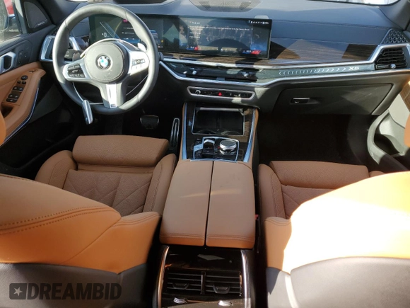 2025 BMW X5 sDrive40i with VIN 5UX13EU09S9X71671, listed as a Copart auction lot 42515055 with 2,695 mi miles and Salvage Title. Bid and sale history available at carsss.com. Image 8.