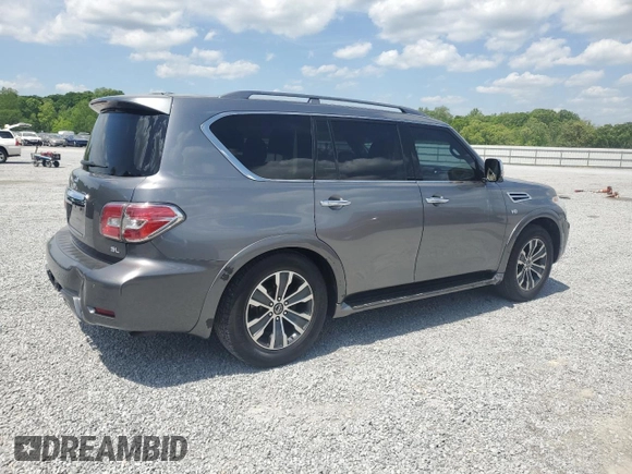 2019 Nissan Armada SL with VIN JN8AY2ND0K9092444, listed as a Copart auction lot 54119145 with 241,844 mi miles and Clean Title. Bid and sale history available at carsss.com. Image 3.