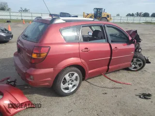 2005 Pontiac Vibe with VIN 5Y2SL63855Z413166, listed as a Copart auction lot 72001414 with 0 mi miles and Non Repairable. Bid and sale history available at carsss.com. Image 3.