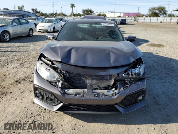 2018 Honda Civic Si Coupe with VIN 2HGFC3A56JH756637, listed as a Copart auction lot 49701635 with 64,789 mi miles and Salvage Title. Bid and sale history available at carsss.com. Image 5.