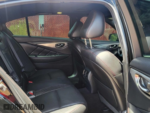 2018 Infiniti Q50 Red Sport 400 with VIN JN1FV7AR0JM481432, listed as a Copart auction lot 66191315 with 90,319 mi miles and Clean title. Bid and sale history available at DreamBid. Image 6.
