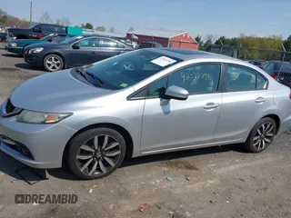 2015 Honda Civic Sedan EX-L with VIN 19XFB2F91FE055109, listed as a IAAI auction lot 42035796 with 199,557 mi miles. Bid and sale history available at carsss.com. Image 14.