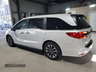 2024 Honda Odyssey EX-L with VIN 5FNRL6H68RB005052, listed as a Copart auction lot 53072325 with 34,758 mi miles and Salvage Title. Bid and sale history available at DreamBid. Image 2.