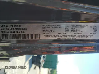 2021 Jeep Wrangler Unlimited Sport S with VIN 1C4HJXDG1MW730308, listed as a Copart auction lot 56921685 with 28,391 mi miles and Salvage title. Bid and sale history available at DreamBid. Image 13.