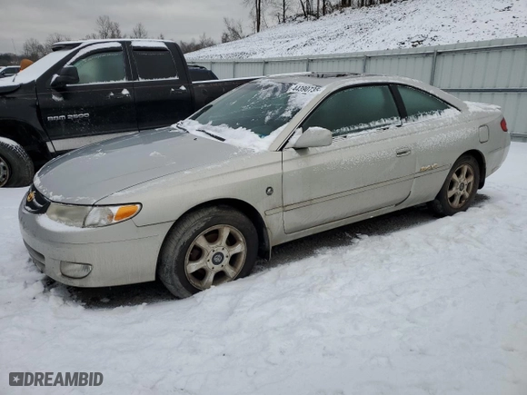 2000 Toyota Camry Solara SE with VIN 2T1CF28P3YC405635, listed as a Copart auction lot 44390735 with 0 mi miles and Clean Title. Bid and sale history available at carsss.com. Image 1.