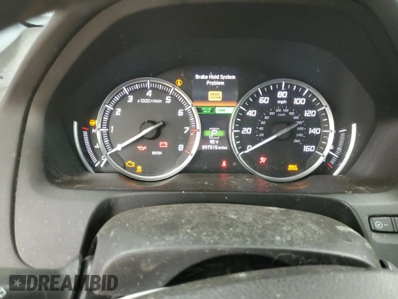 2015 Acura TLX Technology with VIN 19UUB1F55FA006403, listed as a Copart auction lot 61281425 with 97,515 mi miles and Salvage title. Bid and sale history available at DreamBid. Image 9.