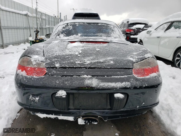 2004 Porsche Boxster with VIN WP0CA29804U620666, listed as a Copart auction lot 79516394 with 120536 miles and Salvage Title. Bid and sale history available at carsss.com. Image 6.