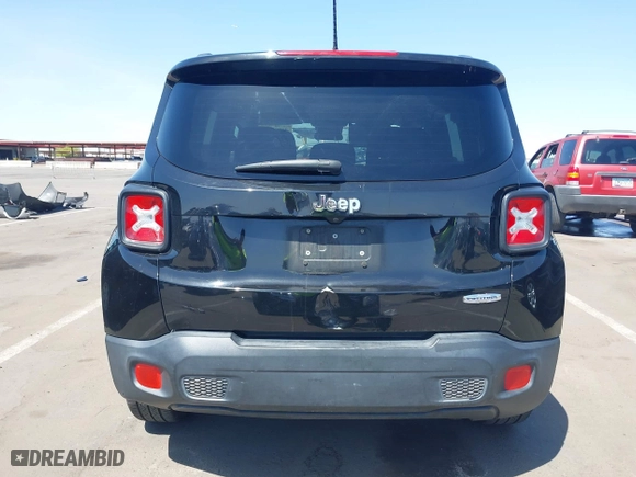 2017 Jeep Renegade Altitude with VIN ZACCJABB6HPE57612, listed as a IAAI auction lot 41980363 with 139,529 mi miles. Bid and sale history available at carsss.com. Image 16.