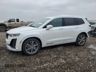 2020 Cadillac XT6 FWD Premium Luxury with VIN 1GYKPCRS0LZ173389, listed as a Copart auction lot 45647475 with 52,933 mi miles and Salvage Title. Bid and sale history available at carsss.com. Image 1.