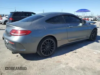 2018 Mercedes-Benz C 43 AMG with VIN WDDWJ6EB0JF656725, listed as a Copart auction lot 46091835 with 84,079 mi miles and Salvage title. Bid and sale history available at DreamBid. Image 3.