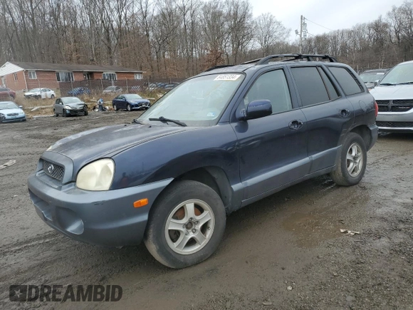2004 Hyundai Santa Fe GLS with VIN KM8SC13E74U842843, listed as a Copart auction lot 84851334 with 0 mi miles and Salvage Title. Bid and sale history available at carsss.com. Image 1.