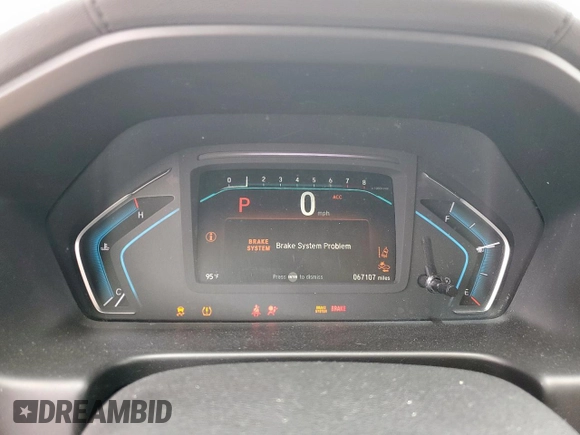 2019 Honda Odyssey EX with VIN 5FNRL6H53KB017333, listed as a Copart auction lot 62421345 with 67,107 mi miles and Salvage title. Bid and sale history available at DreamBid. Image 9.