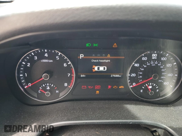 2024 Kia Forte LXS with VIN 3KPF24AD7RE731204, listed as a Copart auction lot 49505455 with 27,688 mi miles and Salvage Title. Bid and sale history available at carsss.com. Image 9.