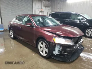 2013 Volkswagen Passat SE with VIN 1VWBH7A39DC090351, listed as a Copart auction lot 45760715 with 167,404 mi miles and Salvage Title. Bid and sale history available at carsss.com. Image 4.