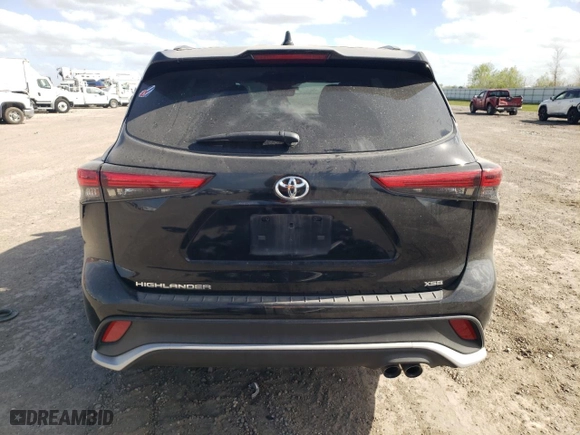 2023 Toyota Highlander L with VIN 5TDKDRAH5PS030480, listed as a Copart auction lot 49593485 with 55,657 mi miles and Salvage Title. Bid and sale history available at carsss.com. Image 6.
