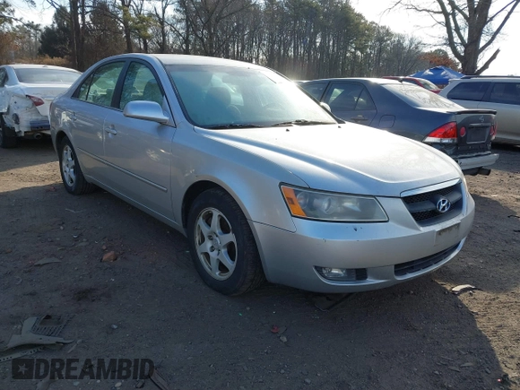 2006 Hyundai Sonata GLS with VIN 5NPEU46FX6H043799, listed as a IAAI auction lot 41344776 with 112,674 mi miles and . Bid and sale history available at DreamBid. Image 1.