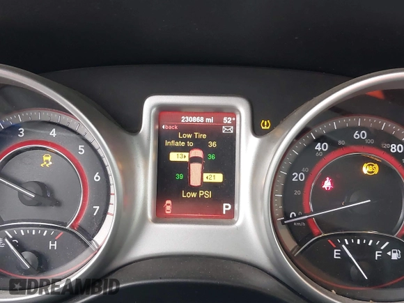 2014 Dodge Journey American Value Pkg with VIN 3C4PDCAB7ET258997, listed as a IAAI auction lot 41375834 with 230,868 mi miles. Bid and sale history available at carsss.com. Image 7.