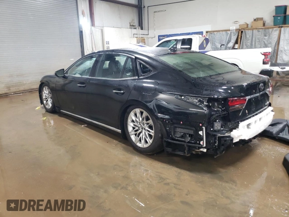 2022 Lexus LS with VIN JTHD51GFXN5010742, listed as a Copart auction lot 48202395 with 13,389 mi miles and Salvage Title. Bid and sale history available at carsss.com. Image 2.