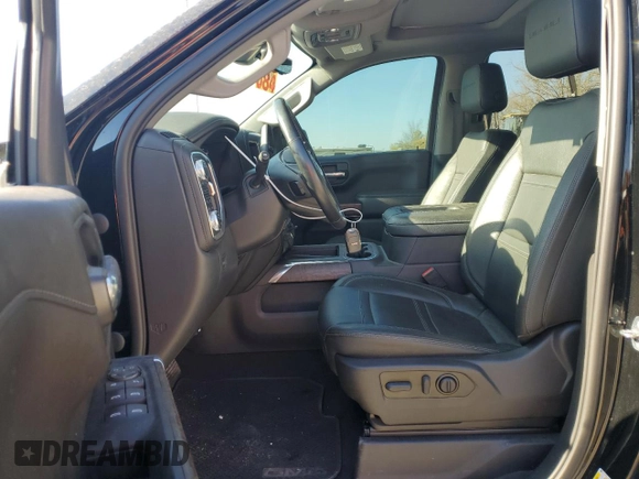 2022 GMC Sierra 1500 Limited Denali with VIN 3GTU9FELXNG146700, listed as a Copart auction lot 77388844 with 76,747 mi miles and Salvage Title. Bid and sale history available at carsss.com. Image 7.