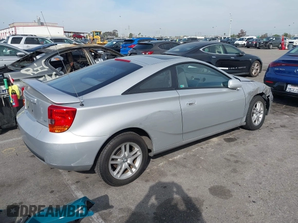 2002 Toyota Celica GT with VIN JTDDR32T720138363, listed as a IAAI auction lot 41594016 with 55,097 mi miles and . Bid and sale history available at DreamBid. Image 4.