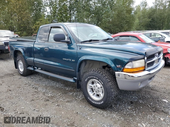 1998 Dodge Dakota SLT with VIN 1B7GG22YXWS639234, listed as a Copart auction lot 68892734 with 123,588 mi miles and Salvage Title. Bid and sale history available at carsss.com. Image 4.