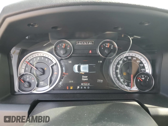 2021 Ram 1500 Warlock z VIN 1C6RR7GG7MS510498, wystawiony jako Copart lot #56228385 z przebiegiem 48 116 mil mil oraz Szkoda całkowita • Salvage title. Historia ofert i sprzedaży dostępna na DreamBid. Obrazek 9.