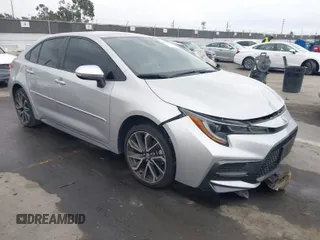 2020 Toyota Corolla SE with VIN JTDS4RCE1LJ050249, listed as a IAAI auction lot 41890069 with 41,607 mi miles. Bid and sale history available at carsss.com. Image 1.