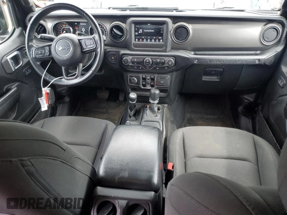 2022 Jeep Wrangler Unlimited Willys with VIN 1C4HJXDN4NW130060, listed as a Copart auction lot 58539485 with 39,930 mi miles and Salvage title. Bid and sale history available at DreamBid. Image 8.