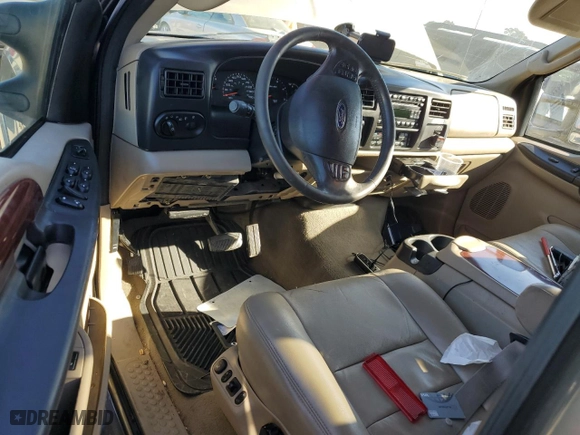 2005 Ford Excursion Limited with VIN 1FMSU43P05ED40154, listed as a Copart auction lot 74309114 with 0 mi miles and Salvage Title. Bid and sale history available at carsss.com. Image 8.