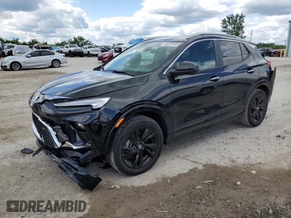 2024 Buick Encore GX Sport Touring with VIN KL4AMDSL4RB133346, listed as a Copart auction lot 58721915 with 15,591 mi miles and Salvage title. Bid and sale history available at DreamBid. Image 1.