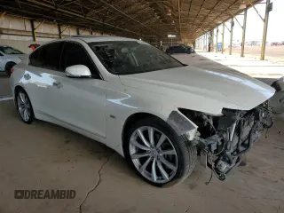 2017 Infiniti Q50 Premium with VIN JN1EV7AP3HM743044, listed as a Copart auction lot 52437985 with 116,193 mi miles and Salvage Title. Bid and sale history available at carsss.com. Image 4.