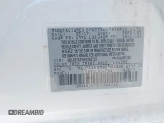 2017 Nissan Sentra SV with VIN 3N1AB7AP3HY268712, listed as a IAAI auction lot 42291330 with 99,975 mi miles and . Bid and sale history available at DreamBid. Image 9.