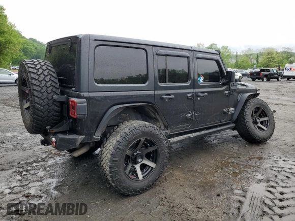2018 Jeep Wrangler Unlimited Sport S z VIN 1C4HJXDG4JW137697, wystawiony jako Copart lot #56577525 z przebiegiem 42 297 mil mil oraz Szkoda całkowita • Salvage title. Historia ofert i sprzedaży dostępna na DreamBid. Obrazek 3.