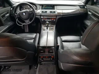 2013 BMW 7 Series 740Li with VIN WBAYE4C51DD137687, listed as a Copart auction lot 76103944 with 134,609 mi miles and Salvage Title. Bid and sale history available at carsss.com. Image 8.