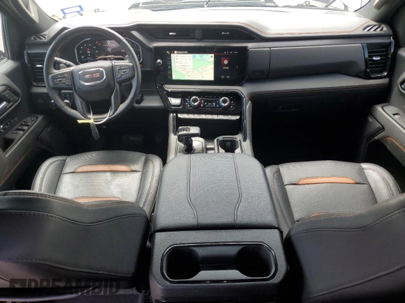 2023 GMC Sierra 1500 AT4 with VIN 1GTUUEE89PZ141446, listed as a Copart auction lot 52630095 with 35,182 mi miles and Salvage title. Bid and sale history available at DreamBid. Image 8.