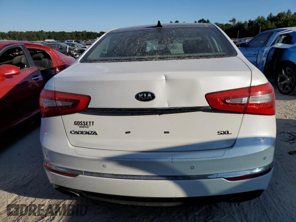 2016 Kia Cadenza Premium with VIN KNALN4D7XG5214453, listed as a Copart auction lot 76491514 with 156,231 mi miles and Clean Title. Bid and sale history available at carsss.com. Image 6.