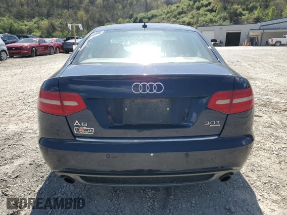 2011 Audi A6 Prestige with VIN WAUKGAFB1BN043249, listed as a Copart auction lot 53138405 with 133,230 mi miles and Salvage title. Bid and sale history available at DreamBid. Image 6.