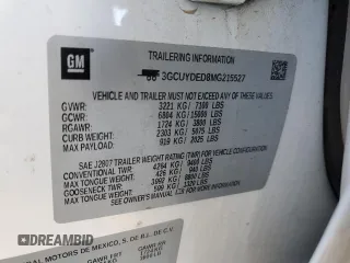 2021 Chevrolet Silverado 1500 LT with VIN 3GCUYDED8MG215527, listed as a Copart auction lot 41789785 with 118,220 mi miles and Salvage Title. Bid and sale history available at DreamBid. Image 14.
