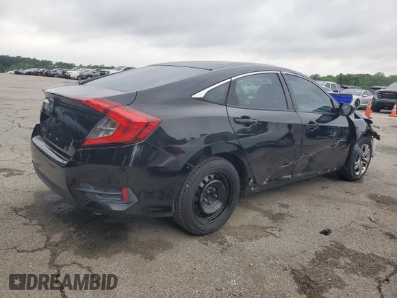 2018 Honda Civic LX with VIN 2HGFC2F5XJH590061, listed as a Copart auction lot 54492055 with 189,840 mi miles and Clean Title. Bid and sale history available at DreamBid. Image 3.
