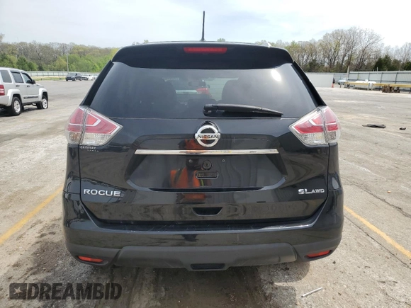2016 Nissan Rogue S with VIN 5N1AT2MV7GC816401, listed as a Copart auction lot 53946055 with 154,160 mi miles and Salvage Title. Bid and sale history available at DreamBid. Image 6.