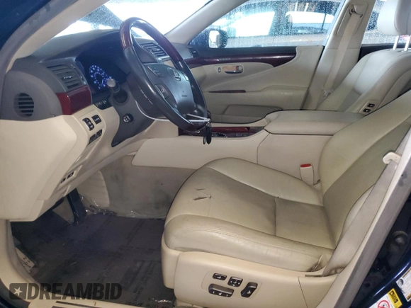 2011 Lexus LS 460 with VIN JTHBL5EF0B5103529, listed as a Copart auction lot 45342245 with 55,079 mi miles and Salvage title. Bid and sale history available at DreamBid. Image 7.