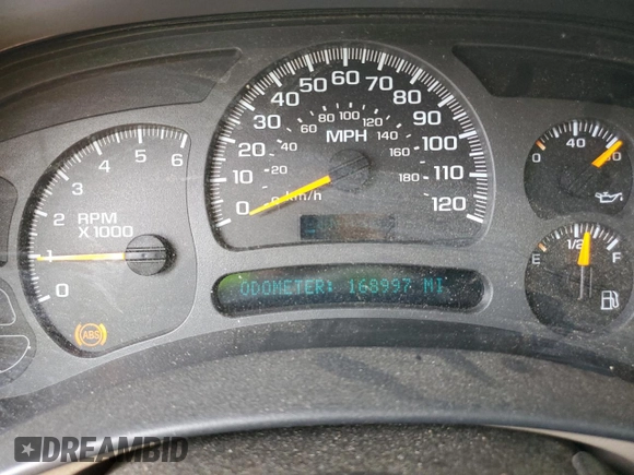 2004 Chevrolet Avalanche Z66 with VIN 3GNEC12T74G283063, listed as a Copart auction lot 59161325 with 168,997 mi miles and Salvage title. Bid and sale history available at DreamBid. Image 9.