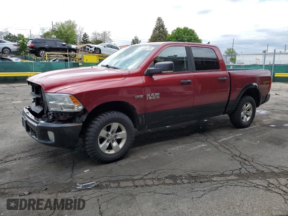 2015 Ram 1500 Big Horn with VIN 1C6RR7LT1FS671631, listed as a Copart auction lot 58530775 with Not provided miles and Salvage title. Bid and sale history available at DreamBid. Image 1.
