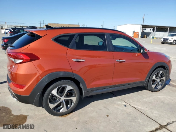 2016 Hyundai Tucson Limited with VIN KM8J33A21GU213356, listed as a Copart auction lot 43653615 with 95,458 mi miles and Clean Title. Bid and sale history available at carsss.com. Image 3.